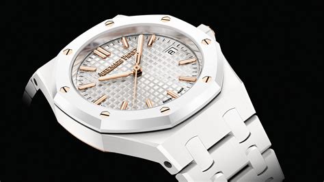 ap white face|The New 34mm Audemars Piguet Royal Oak In White Ceramic.